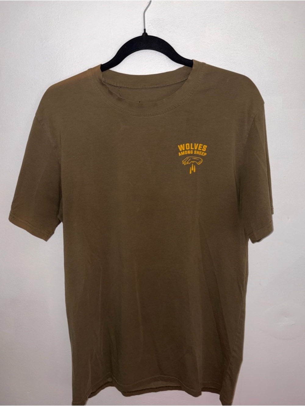 Kill Crew Olive Green Short Sleeve Tee with Yellow Chest Print